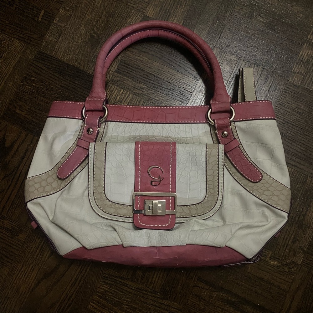 Pink and ivory purse